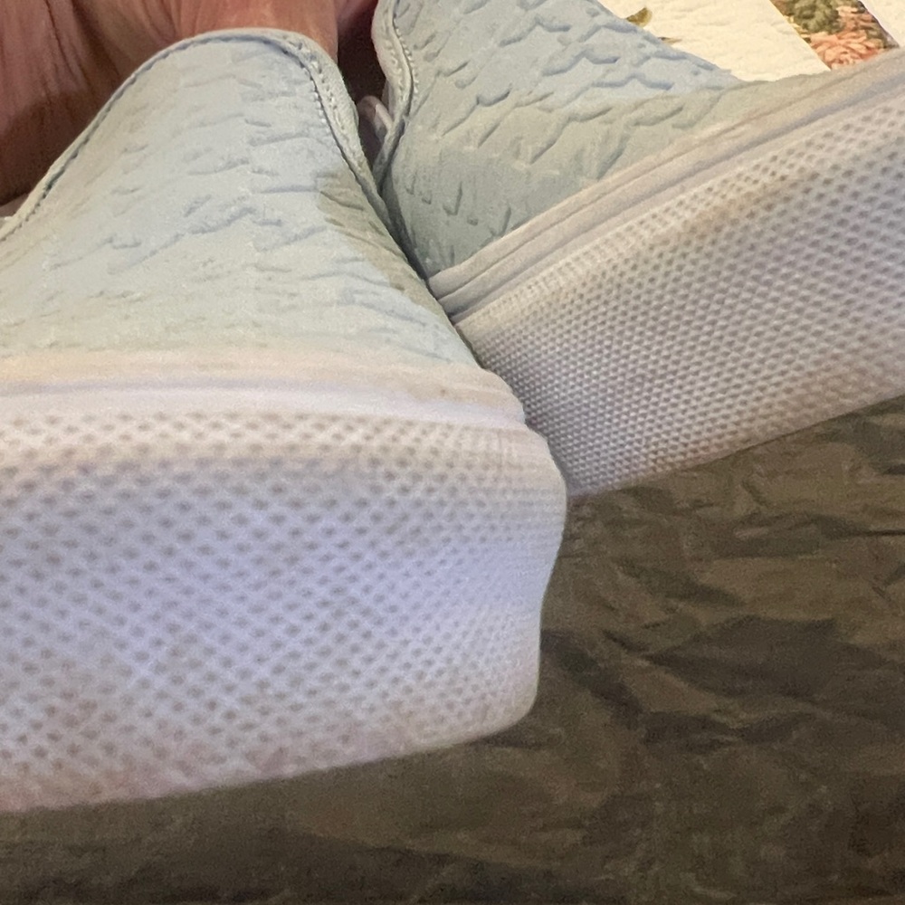 Vans Sky Blue Slip-On Shoes size  6.5 - Picture 6 of 9
